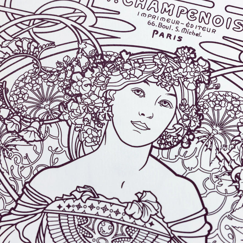 Colouring Book - Alphonse Mucha