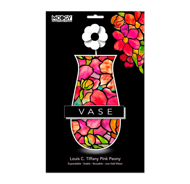 Expandable Flower Vase - Louis C Tiffany Pink Peony