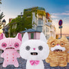 Alley Cat 9" Plush  - White & Pink Cheezee