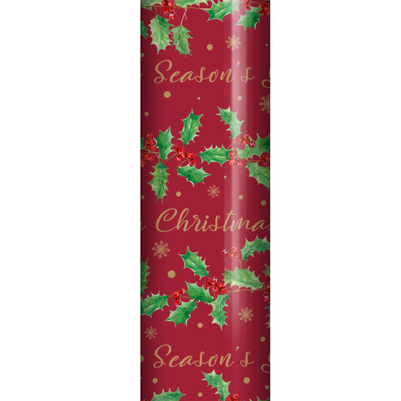 7 Metres Christmas Gift Wrap - Trad