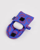 Puffy Earbuds Case - Mini Cobalt Happy