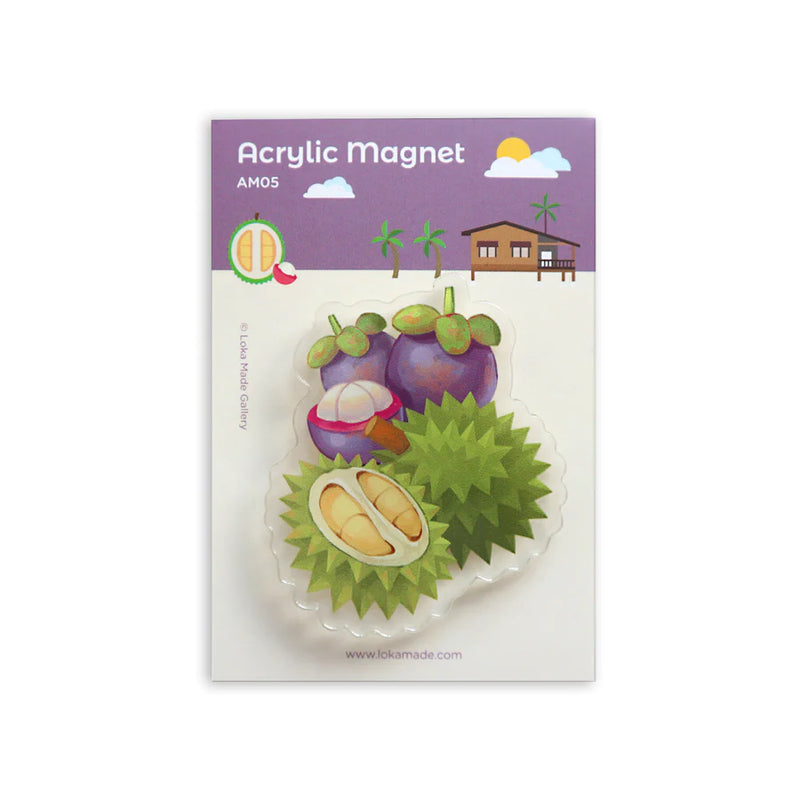 Singapore Acrylic Magnet - The Perfect Fruit Duo