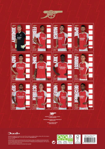 Arsenal Fc 2024 A3 Calendar