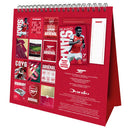 2026 Desk Easel Calendar - Arsenal FC (Pre-Order Arrives End Nov)