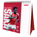 2026 Desk Easel Calendar - Arsenal FC (Pre-Order Arrives End Nov)