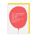 Birthday Balloon Greeting Card
