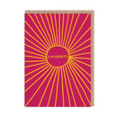 Sunburst Congratulations Card