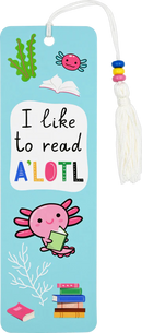 Beaded Bookmark: Axolotl