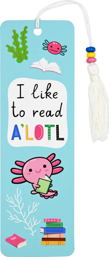 Beaded Bookmark: Axolotl