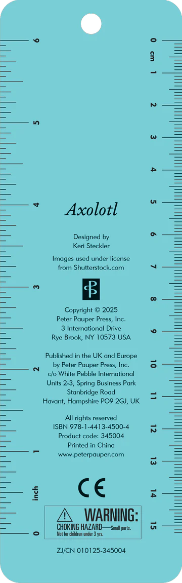 Beaded Bookmark: Axolotl