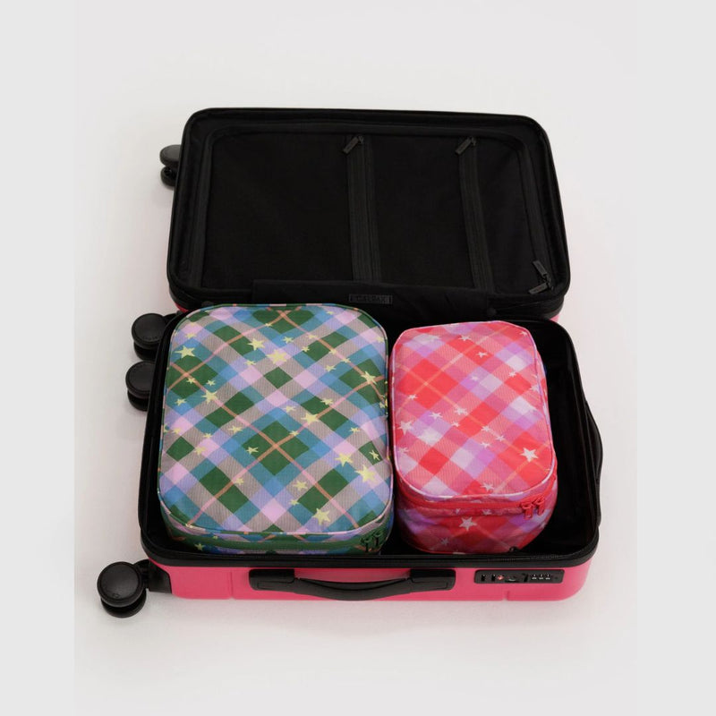 Packing Cube Set - Star Plaid