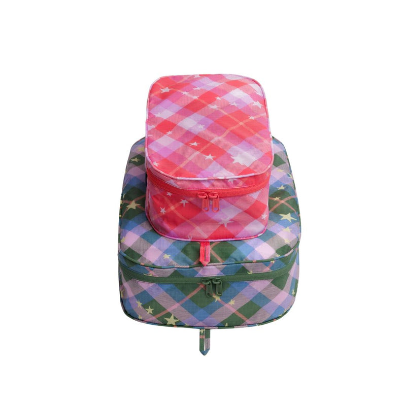 Packing Cube Set - Star Plaid