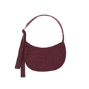 Small Nylon Crescent Bag - Mahogany