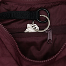 Small Nylon Crescent Bag - Mahogany