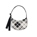 Small Nylon Crescent Bag - Mixed Plaid