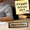 Wooden Desk Sign - Chaos Coordinator