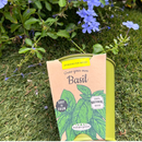 Pastel Coloured Pots With Chalk: Basil