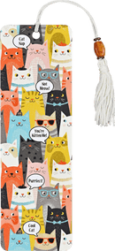 Beaded Bookmark - Cats
