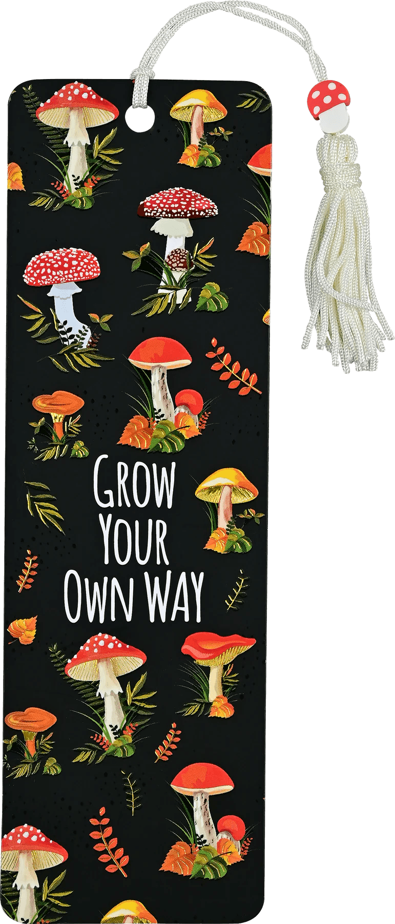 Beaded Bookmark - Mushrooms