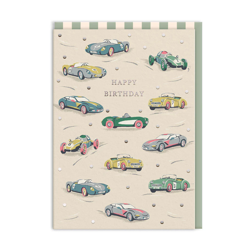 Race Cars Greeting Card