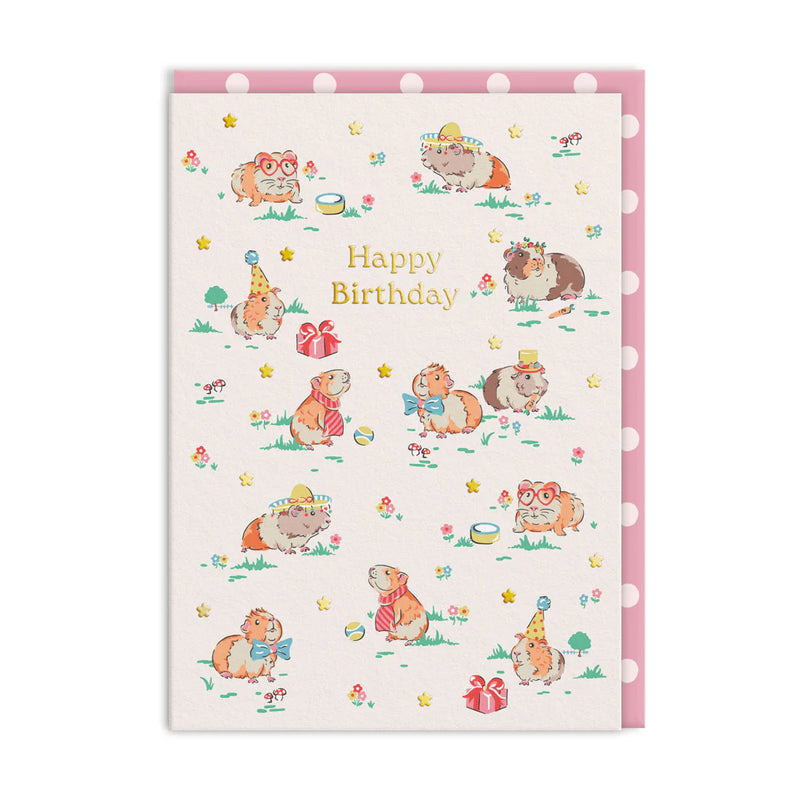 Guinea Pig Party Greeting Card