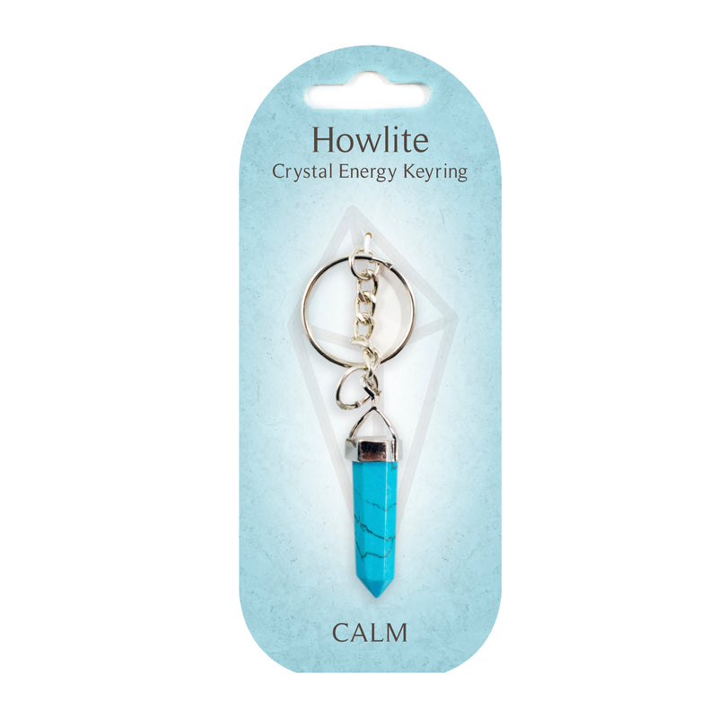 Crystal Energy Keyring - Howlite