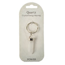 Crystal Energy Keyring - Quartz
