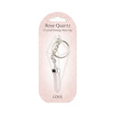 Crystal Energy Keyring - Rose Quartz