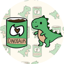 Little Local Loves Ceramic Coaster - Dino Drink