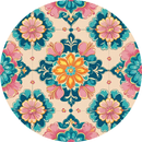 Ceramic Coaster - Peranakan Rosette