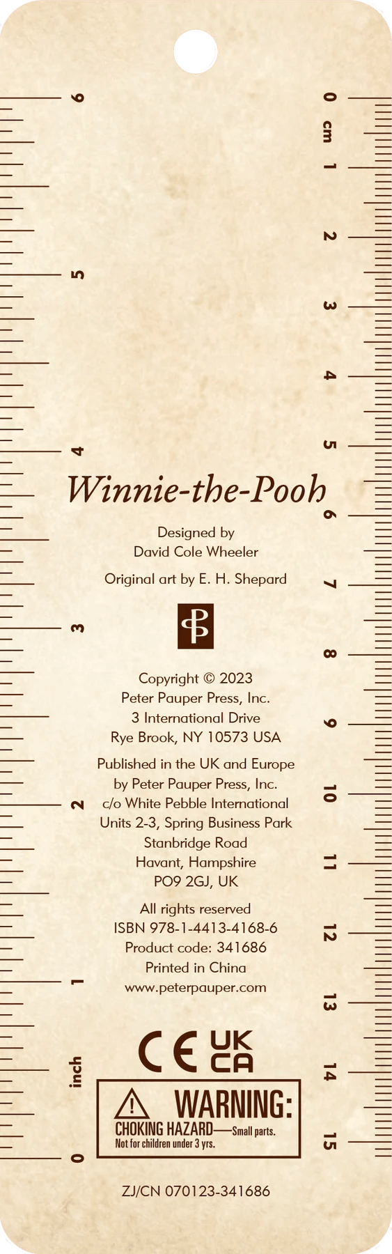 Children's Bookmark - Winnie The Pooh