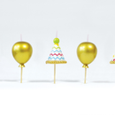 Cake Candles - Party Hats & Balloons