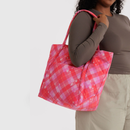 Cloud Bag - Pink Star Plaid