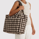 Cloud Carry-on - Blurred Gingham Brown