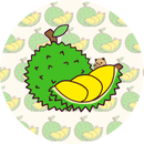 Little Local Loves Ceramic Coaster - Durian