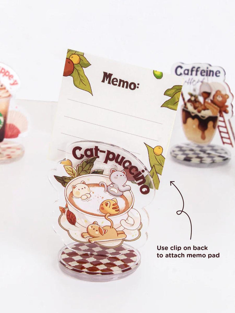 Coffeelogy Standee Rubber Stamp - Caffeine Caffeout