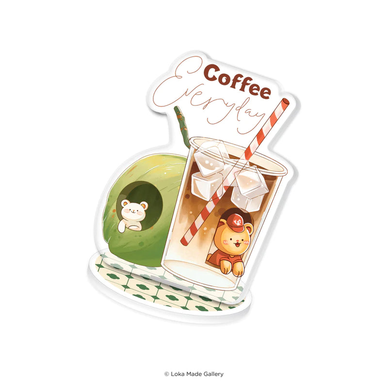 Coffeelogy Standee Rubber Stamp - Coffee Everyday