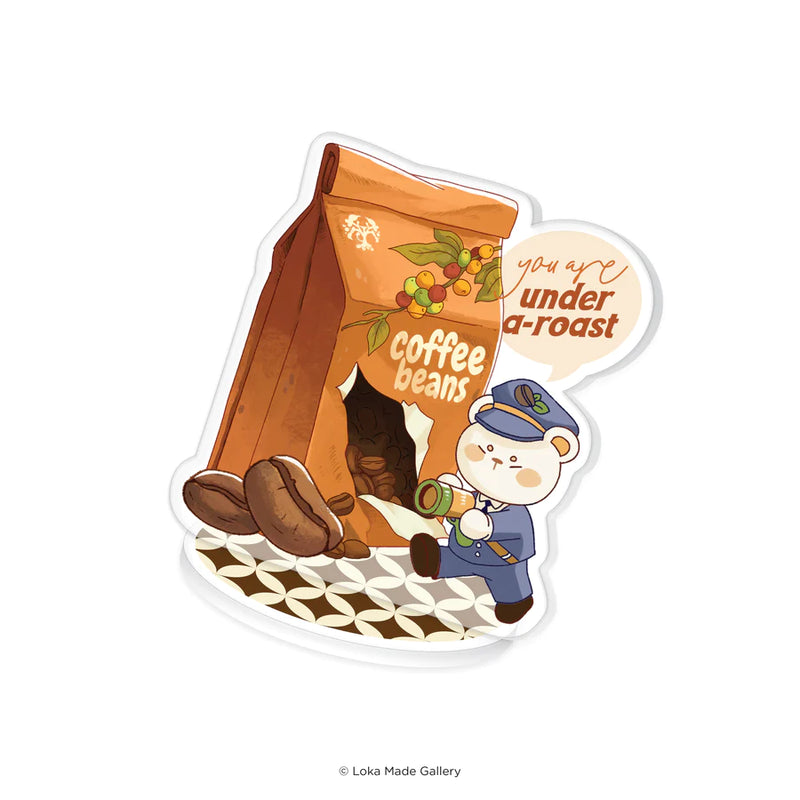 Coffeelogy Standee Rubber Stamp - You Are Under-a-roast