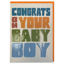 Congrats On Your Baby Boy Card