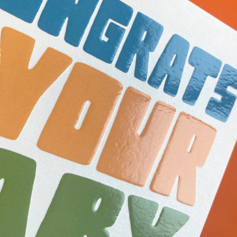 Congrats On Your Baby Boy Card