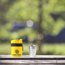 Straight Shooters 4-Pack Portable Shot Glasses - Yellow