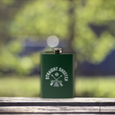 On The Rockies Stainless Steel Flask - Straight Shooter