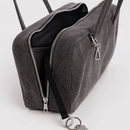 Denim Bowler Bag - Washed Black Denim