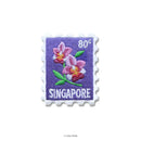 Embroidery Sticker - Singapore Stamp