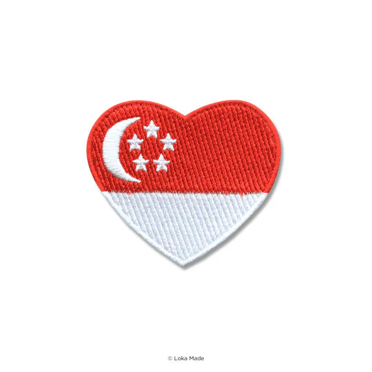 Embroidery Sticker - Singapore Flag | Spectrum Store: Family Lifestyle ...