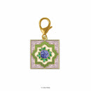 Enamel Charm - Peranakan Blue Rose Tile