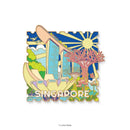 Enamel Magnet - Singapore’s Golden Glimpses