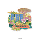 Enamel Magnet - Petals Of Singapore