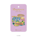 Enamel Magnet - Petals Of Singapore