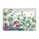 Rectangular Glass Soap Dish - Eucalyptus & Mint